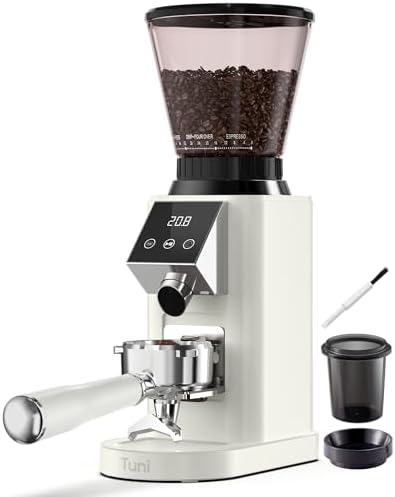Tuni G1 Conical Burr Coffee Grinder, Ivory