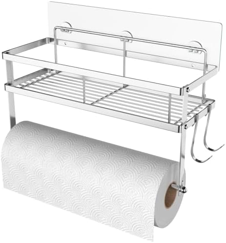 ESOW Wall-Mount Paper Towel Holder, Brushed Nickel