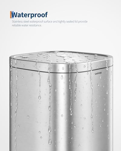 Garvee Stainless Steel Step Trash Can Set of 2