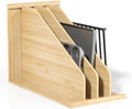 tonchean Wood Tray Dividers for Cabinet with 3 Sections