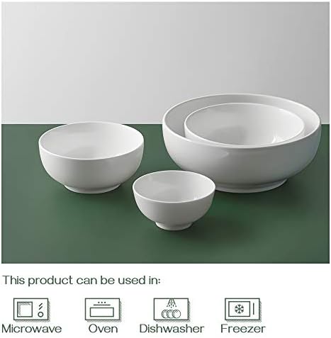 DOWAN Serving Bowls, Mixing Bowl Set, 70/30/20/8 Ounces Mixing Bowls