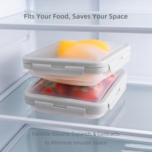 Reusable Silicone Food Storage Container with Lid 6.5 cups/52 oz