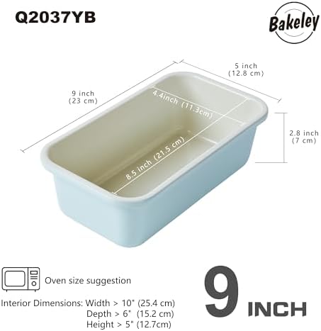 9 x 5 Inch Loaf Pan Nonstick Carbon Steel Bread Bakeware for Homemade