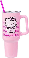 Silver Buffalo Sanrio Hello Kitty Waving, Stainless Steel Tumbler