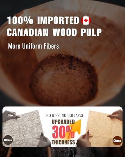 100ct Cone Coffee Filters, for Chemex Pour-Over Coffee Makers