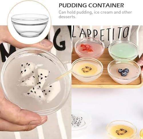 Small Glass Bowls for Cooking Prep, Clear Glass Bowls Perfect for