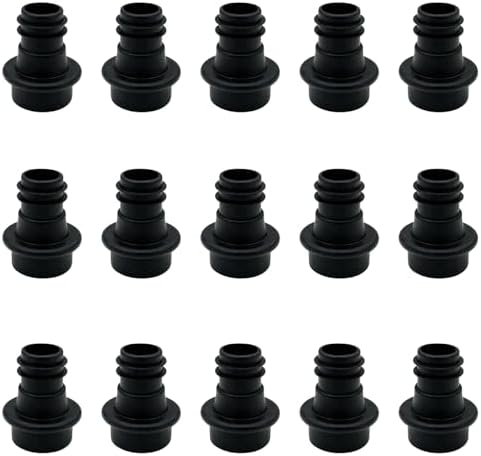 15-Pieces Vacuum Wine Stoppers Set, Silicone Reusable Bottle Sealers