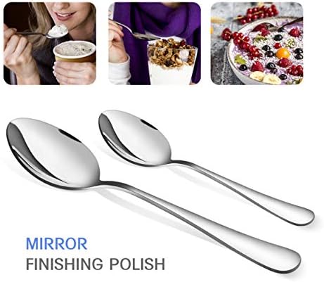 Teivio 24 Piece Silverware Set, Flatware Utensils Set Mirror Polished