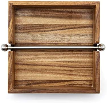 Ironwood Gourmet 28982 Acacia Wood Napkin Holder, 6.25-Inches