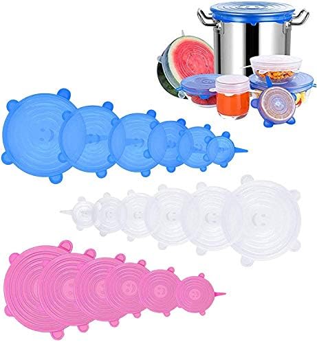 Silicone Stretch Lids, 18 Pack
