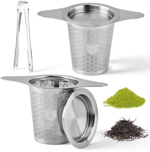 2-Pack Loose Leaf Tea Infusers, 316 Stainless Steel Strainers with
