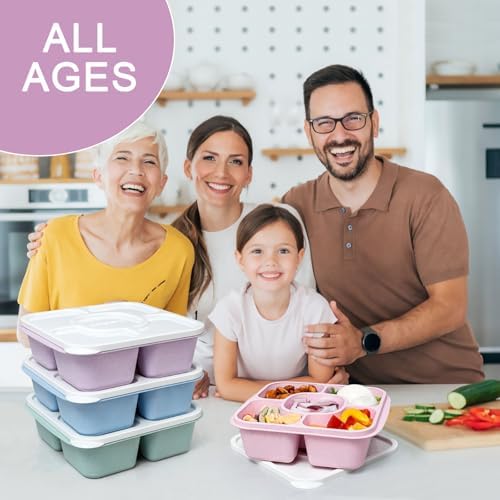 Caperci 5-Pack Lunchable Container Set for Kids & Adults