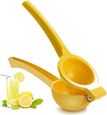 Y-ME Manual Lemon Squeezer, Yellow Metal Citrus Juicer