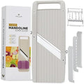 Vollum Wide Japanese Mandoline Slicer for Kitchen – Professional Slicer Vegetable Cutter with Interchangeable Stainless Steel Blades – Food Manual Slicer Handheld Mandoline Slicer