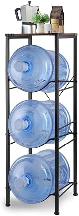 3-Tier Water Jug Rack for 5 Gallon Bottles, Heavy Duty Metal Water
