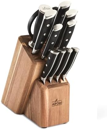 All-Clad Forged German Stainless Steel 12 piece Knife Block Set