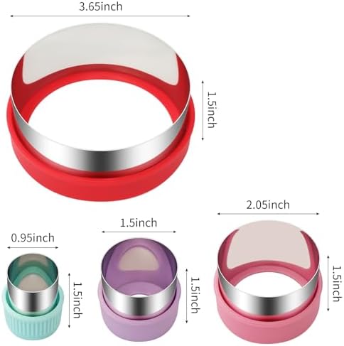 ALLTOP Round Cookie Cutter Set