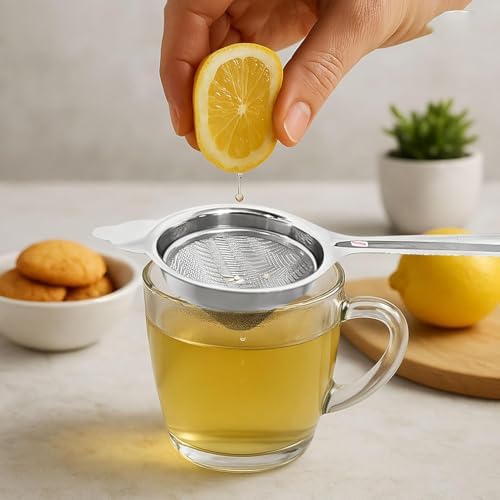 10cm Each Stainless Steel Tea Strainer | Fine Mesh Tea & Coffee