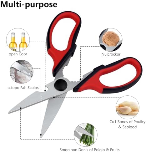 Left Handed Scissors and Kitchen Shears, Lefty Scissors, 2 Pack