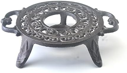Heavy Duty Cast Iron Teapot Dish Warmer Stable Holder for Tealight