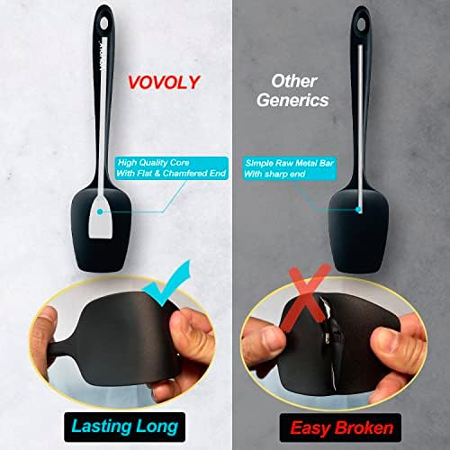 Silicone Spoon Spatula Curved Shap 600°F Heat Resistant Spoonula