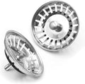 Sink Strainer 2 Pcs Stainless Steel Drain Stopper 78mm/3in for Kitchen