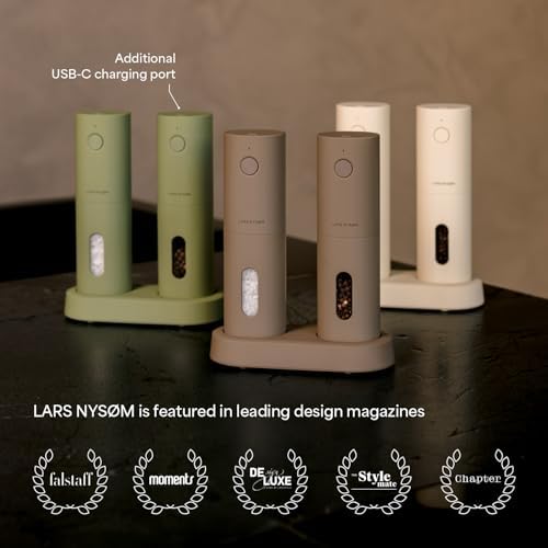 LARS NYSØM Electric Salt and Pepper Grinder Set