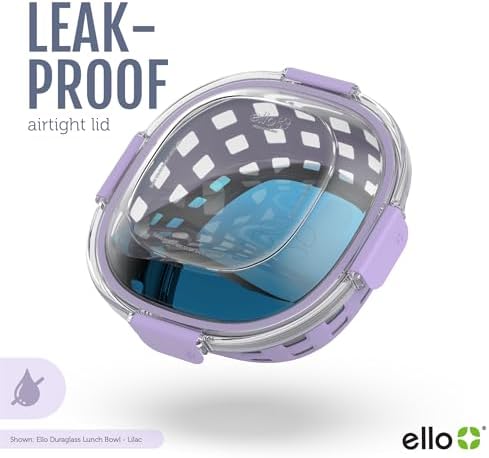 Ello DuraGlass Food Storage Glass Lunch Bowl Container - Meal Prep