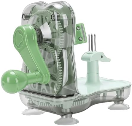 POCREATION Manual Fruit Peeler Corer Slicer, Hand Crank ABS Tool