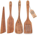 4-Piece Teak Wood Spurtle Set