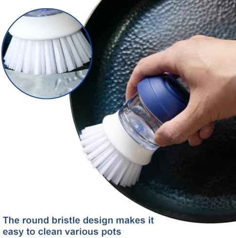 CELOX 2 Pack Dish Brush with Soap Dispenser