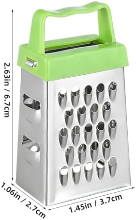 Beavorty 6 pcs Mini Cheese Grater Set Stainless Steel Mini Box Grater