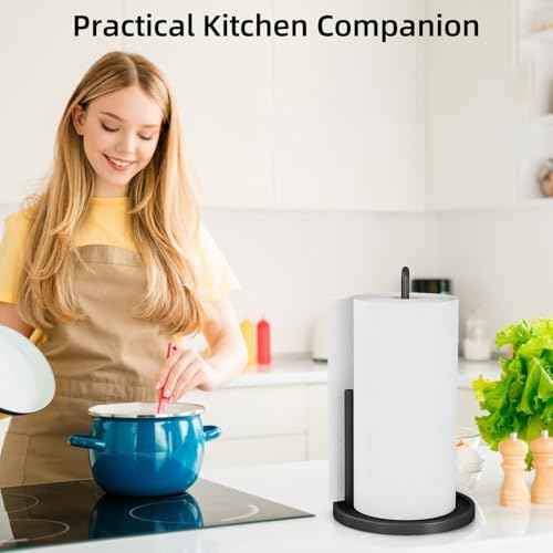 Black Stainless Steel Countertop Paper Towel Holder