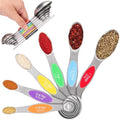 Magnetic Measuring Spoons Set, 7-Piece Stainless Steel