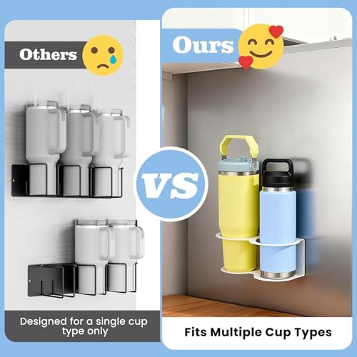 2 Pack Magnetic Stanley Cup Holder Water Bottle Organizer for Stanley