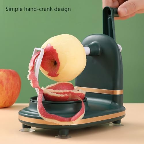 Hand Crank Rotating Manual Apples Peeler 8 Wedges Slicers Corer for