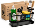 Kitchen Sink Organizer, Stainless Steel, Black