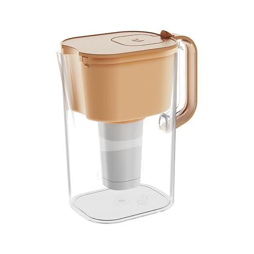 HOMEWATER 10-Cup Pitcher Filter – BPA-Free, High-Capacity 2.4L Pitcher by HomeWater