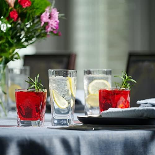 Everyday Drinking Glasses Set of 8 Drinkware Kitchen Glasses for