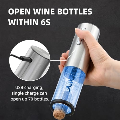 Wine Gifts-Electric Wine Opener and Aerator Set- Rechargeable Wine