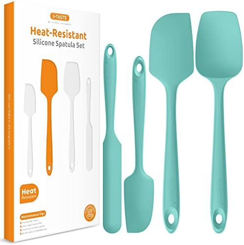 U-Taste Silicone Spatula Set, 4-Piece, Heat Resistant 600ºF