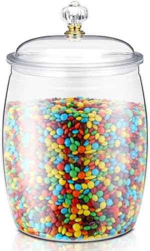Nuogo Large Candy Jar with Lid, 2 Gallon