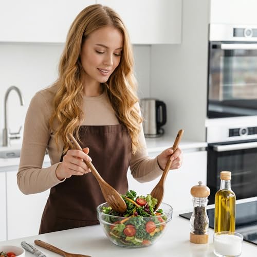 Acacia Wood Cooking Utensil Set with Spatula