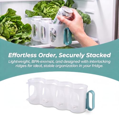 3 Pack Can Organizer for Fridge Stackable Soda Can Storage Rack