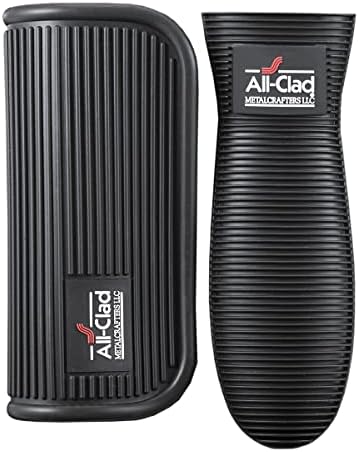 All-Clad Silicone Grip Set, 2-Piece, Black/Grey