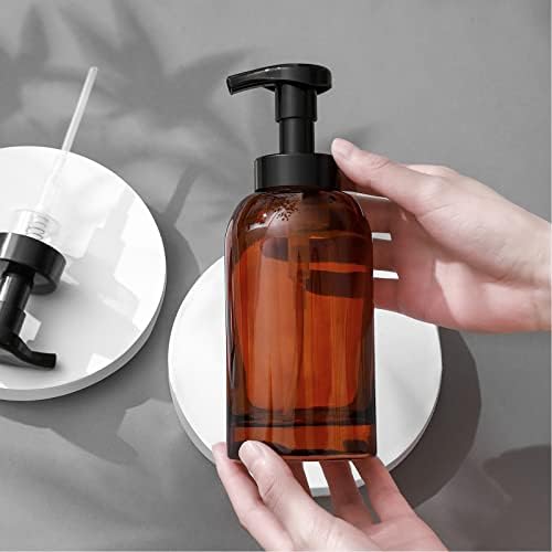 Foaming Hand Soap Dispenser Glass Jar Foam Dish Soap Dispenser for