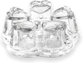 Crystal Teapot Heating Base Glass Teapot Warmer In Heart Shape Heat
