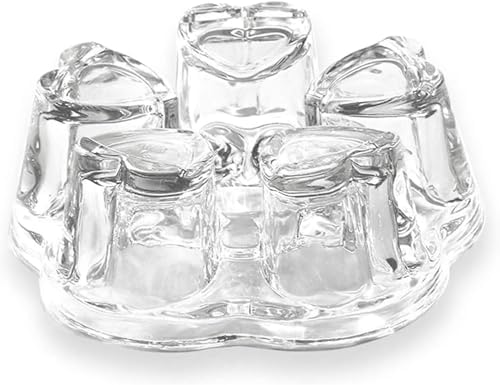 Crystal Teapot Heating Base Glass Teapot Warmer In Heart Shape Heat