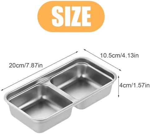 Grab and Go Snack Containers Reusable, Stainless Steel Double