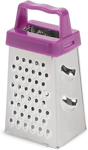 Juvale Mini Stainless Steel Cheese Grater Set - 4-Sided Zester Grater
